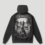 Dobermann Hoodie Washed Black