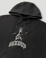 Dobermann Hoodie Washed Black