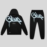 GEEDUP HANDSTYLE BLACK BABY BLUE TRACKSUIT