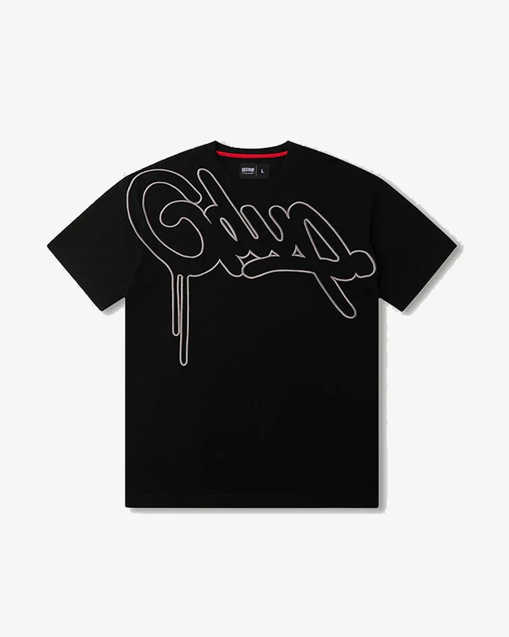 GEEDUP HANDSTYLE LOGO TEE BLACK GREY GEEDUP HANDSTYLE LOGO TEE BLACK GREY