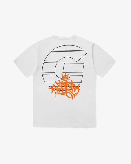 GEEDUP SPORTSMAN PFK TEE WHITE ORANGE