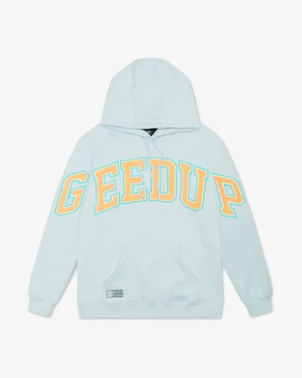 GEEDUP TEAM LOGO HOODIE DOLPHIN BLUE ORANGE