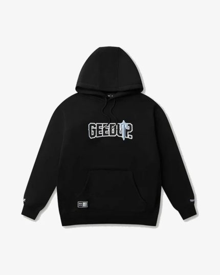 GEEDUP X TRAPSTAR GATE PFK BLACK COOL BLUE HOODIE
