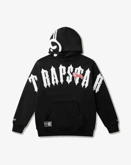 GEEDUP X TRAPSTAR HANDSTYLE HOODIE BLACK