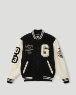 Geedup 13YR PFK Varsity Jacket Black Cream