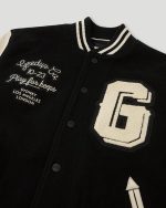 Geedup 13YR PFK Varsity Jacket Black Cream