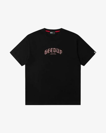 Geedup Chrome Tee Black Rose