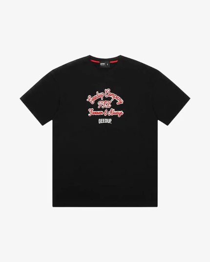 Geedup Company Tee Black Red