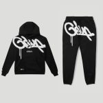 Geedup Handstyle Tracksuit Black White