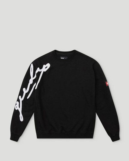 Geedup Script Logo Crewneck Black