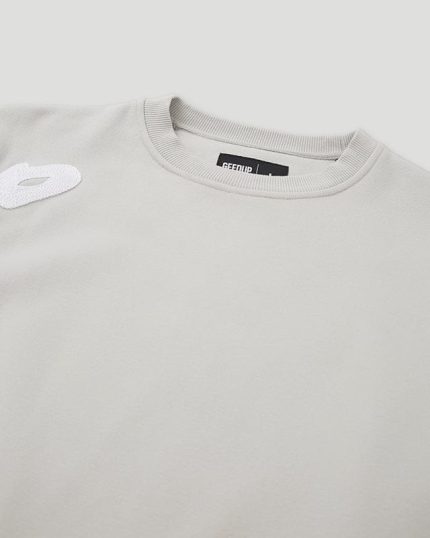 Geedup Script Logo Crewneck Grey