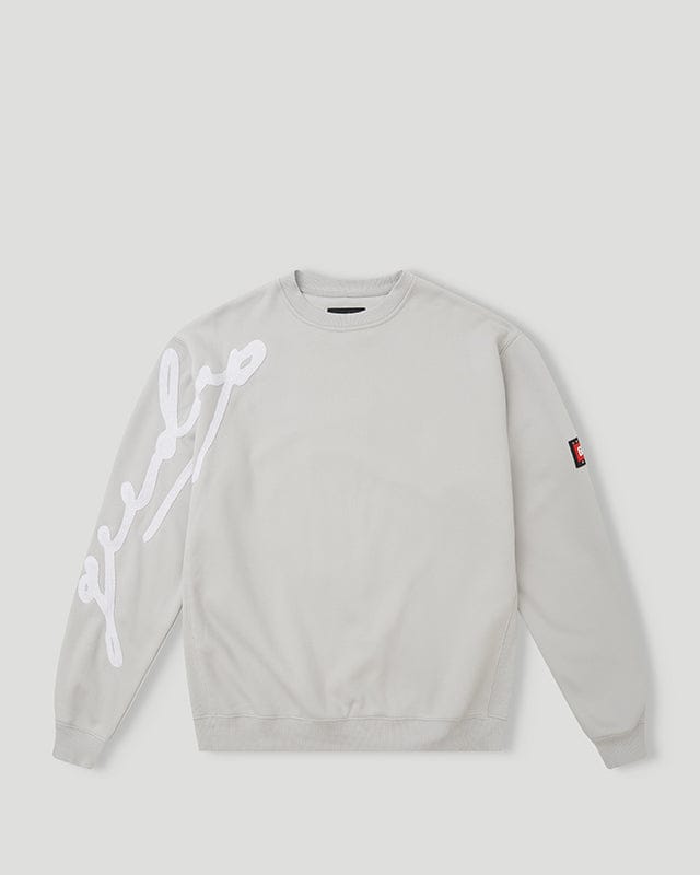 Geedup Script Logo Crewneck Grey Geedup Script Logo Crewneck Grey