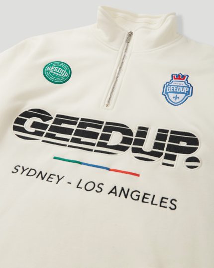Geedup Sportsman Badges QTR ZIP Light Cream