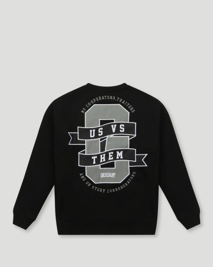 Geedup Us vs. Them Crewneck Black