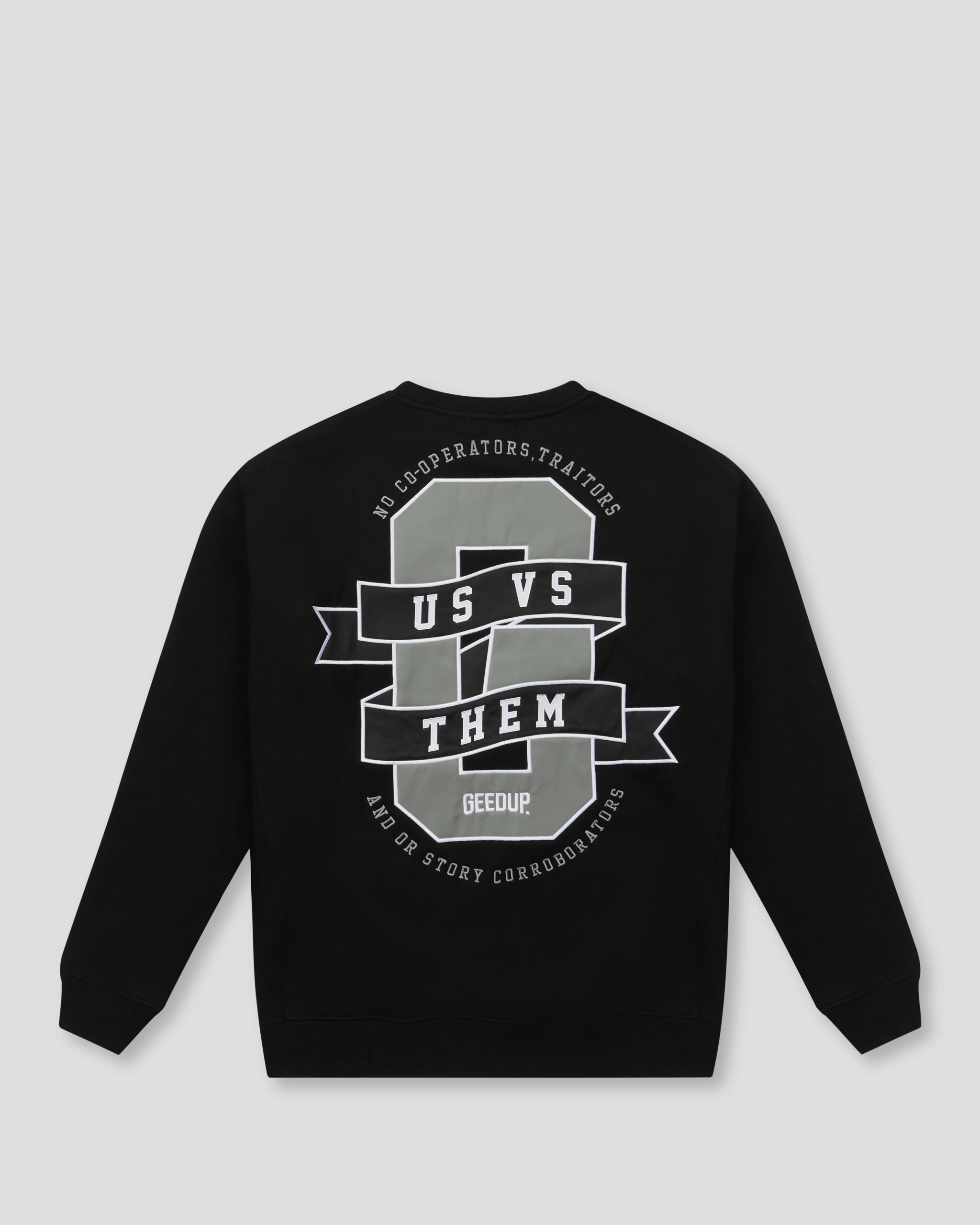 Geedup Us vs. Them Crewneck Black Geedup Us vs. Them Crewneck Black